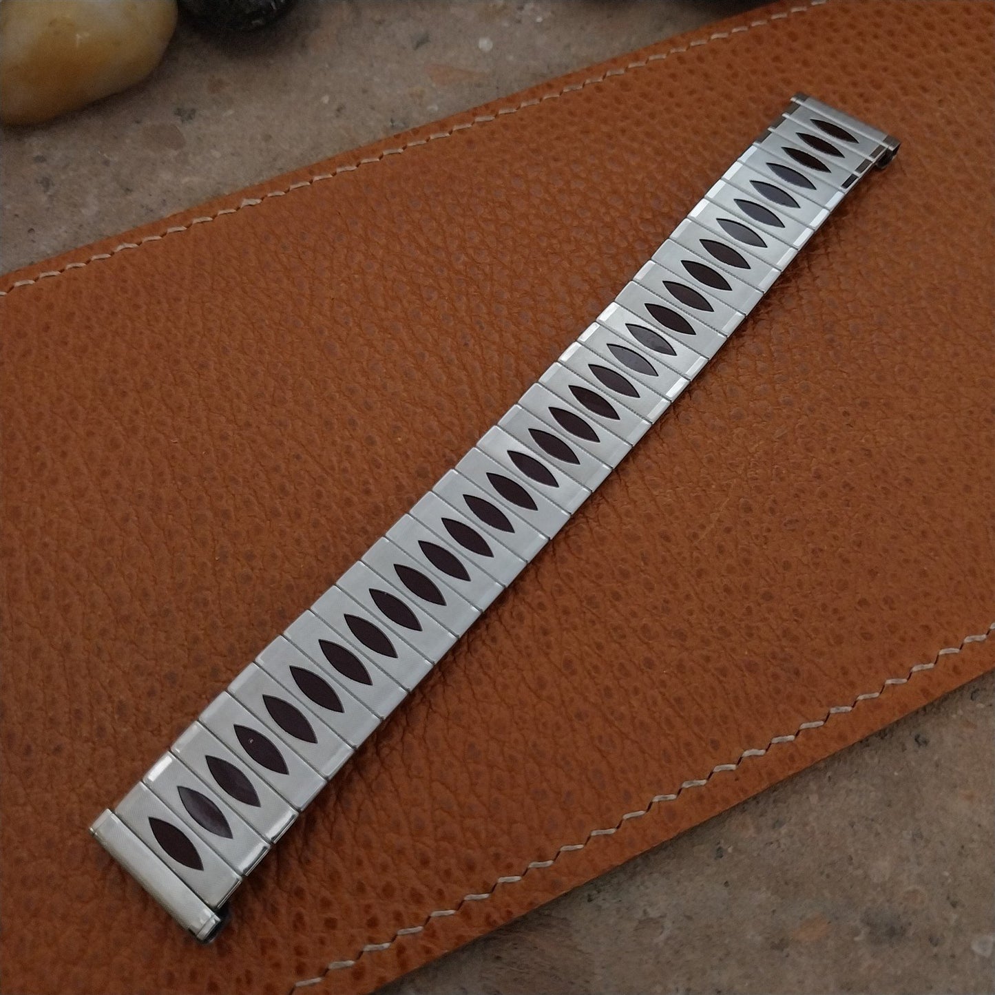 1960s Watchband Stainless Steel 17.2mm 17mm 16mm Unused Uniflex Expansion