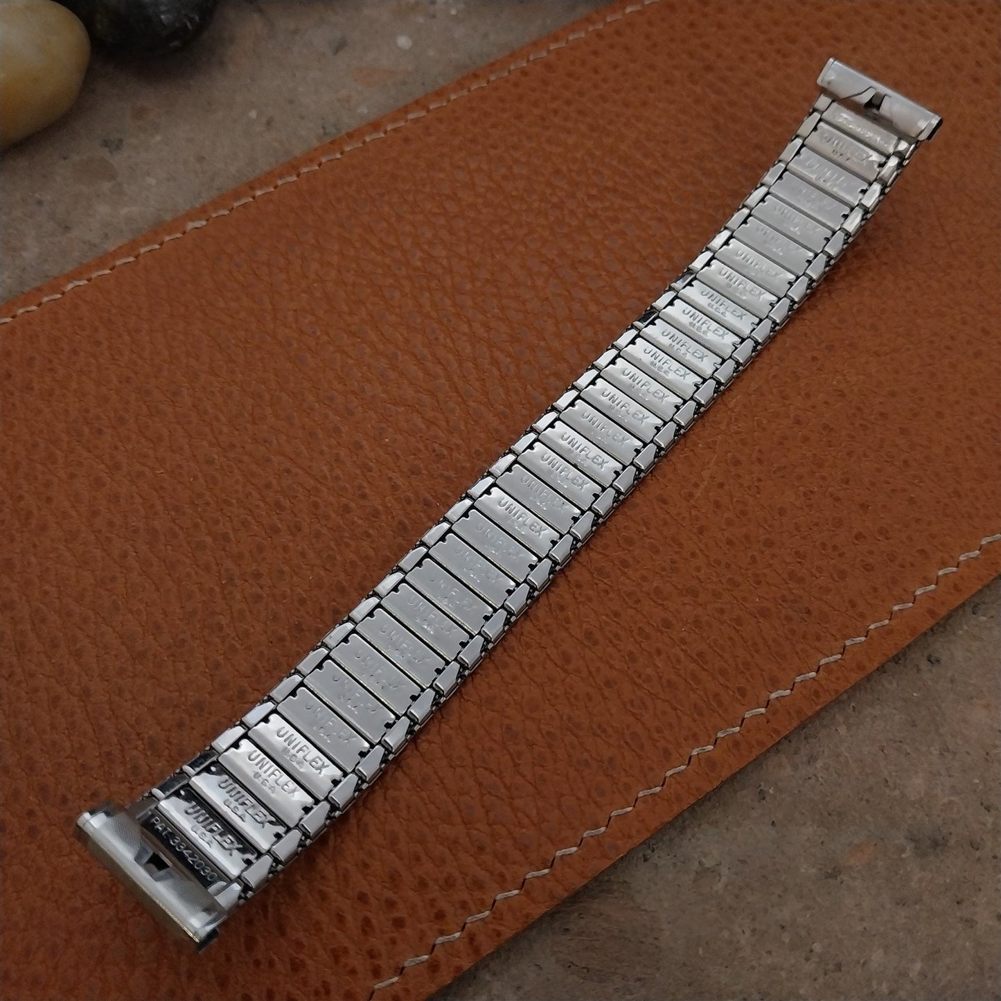 1960s Watchband Stainless Steel 17.2mm 17mm 16mm Unused Uniflex Expansion