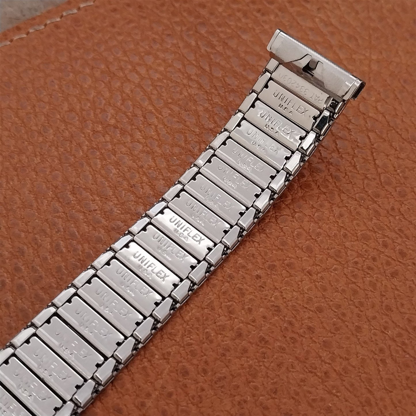 1960s Watchband Stainless Steel 17.2mm 17mm 16mm Unused Uniflex Expansion