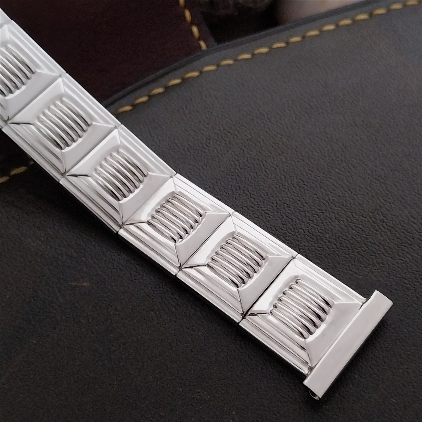 19mm 18mm Stainless Steel Kestenmade Unused nos 1950s Vintage Watch Band