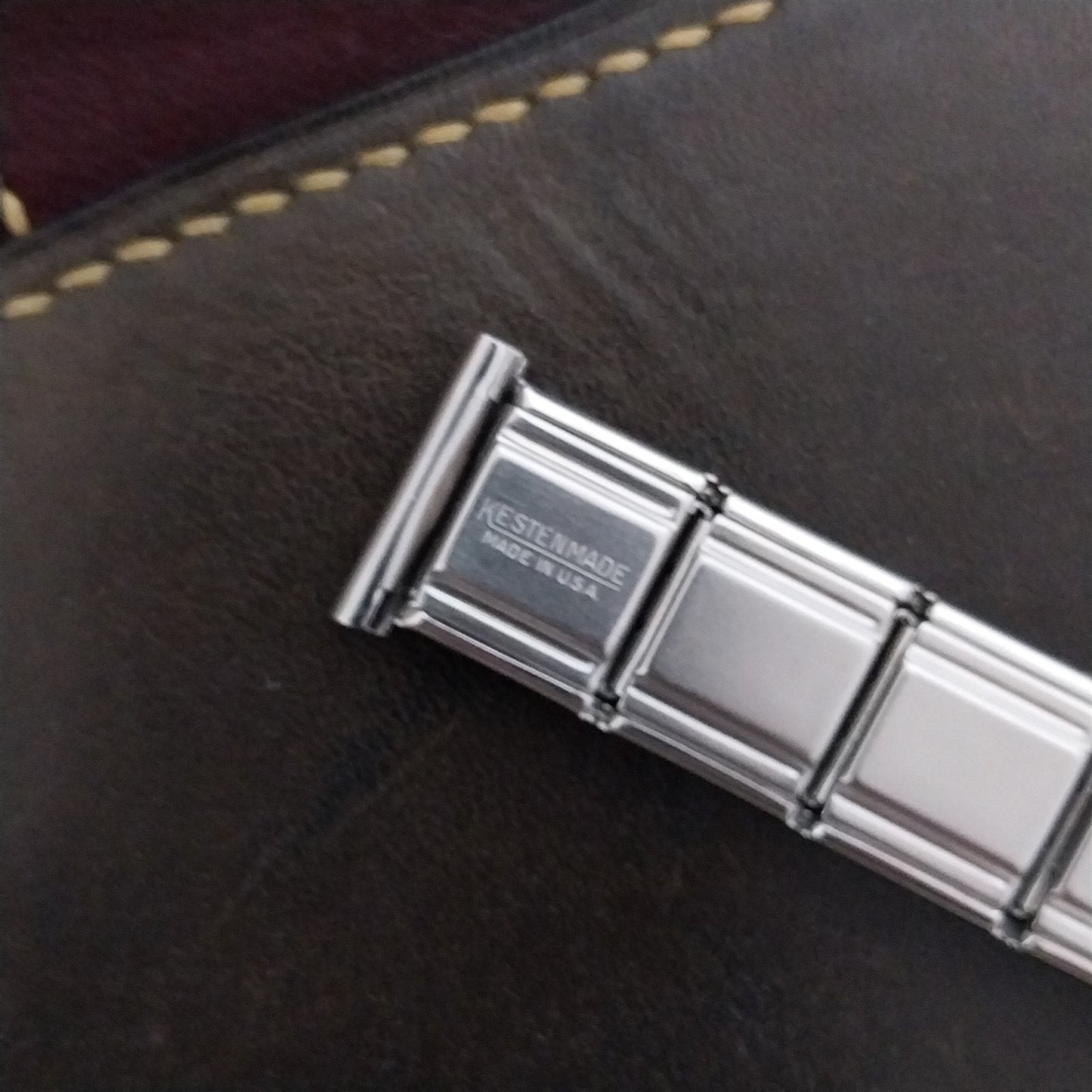 19mm 18mm Stainless Steel Kestenmade Unused nos 1950s Vintage Watch Band