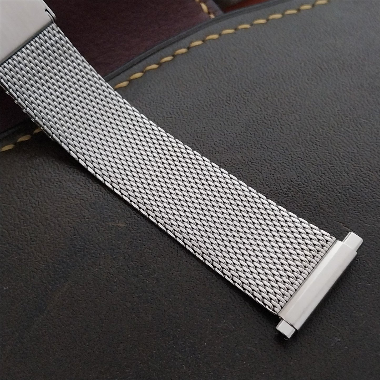 18mm 19mm 20mm Stainless Steel Mesh Unused 1970s-1980s Watch Band