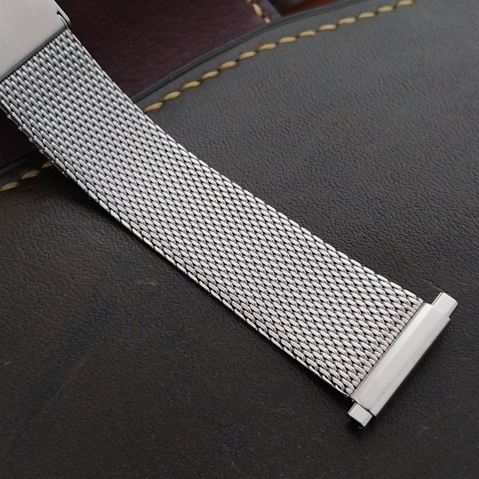 18mm 19mm 20mm Stainless Steel Mesh Unused 1970s-1980s Watch Band