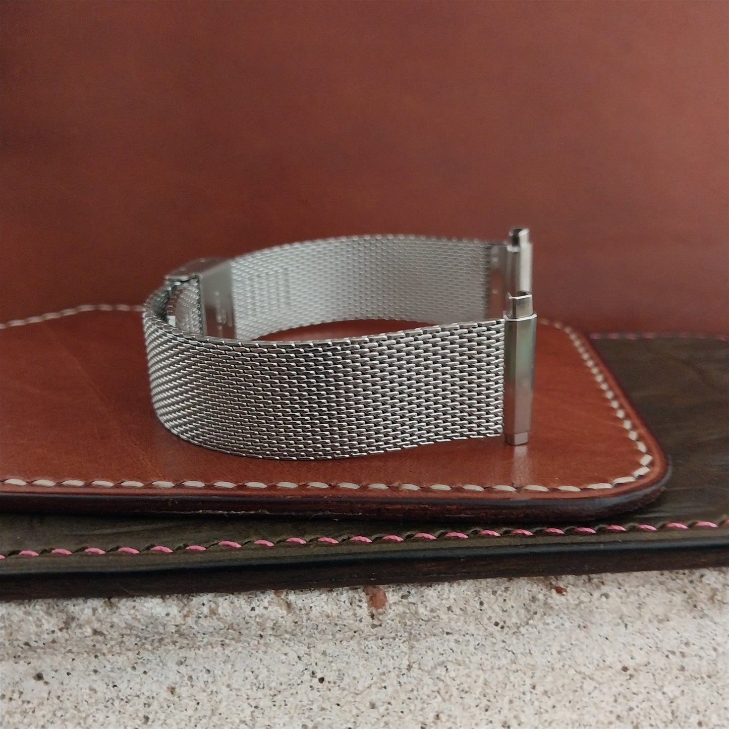 18mm 19mm 20mm Stainless Steel Mesh Unused 1970s-1980s Watch Band