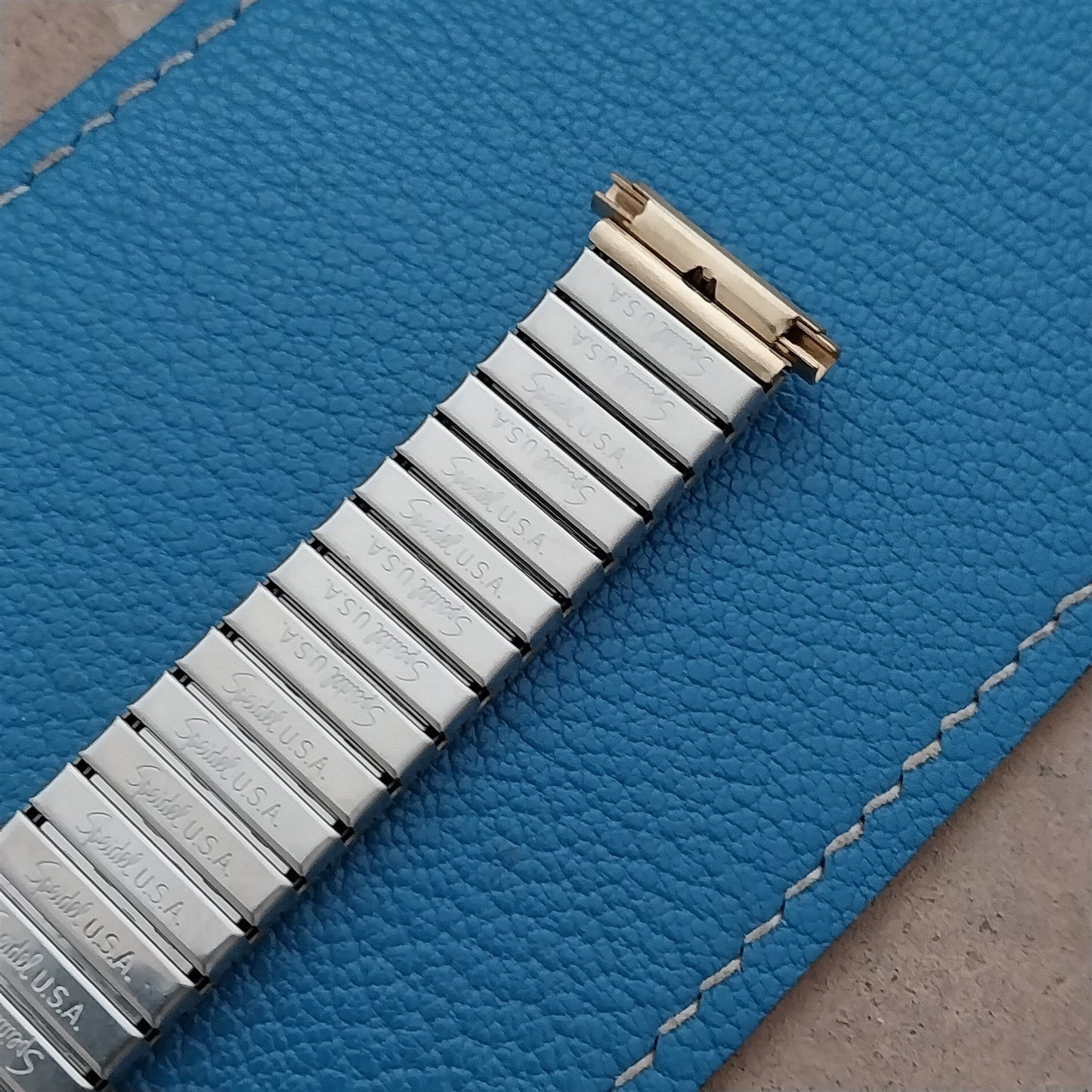 16mm 18mm 19mm Speidel Black & Gold Twistoflex Unused Vintage Watch Band