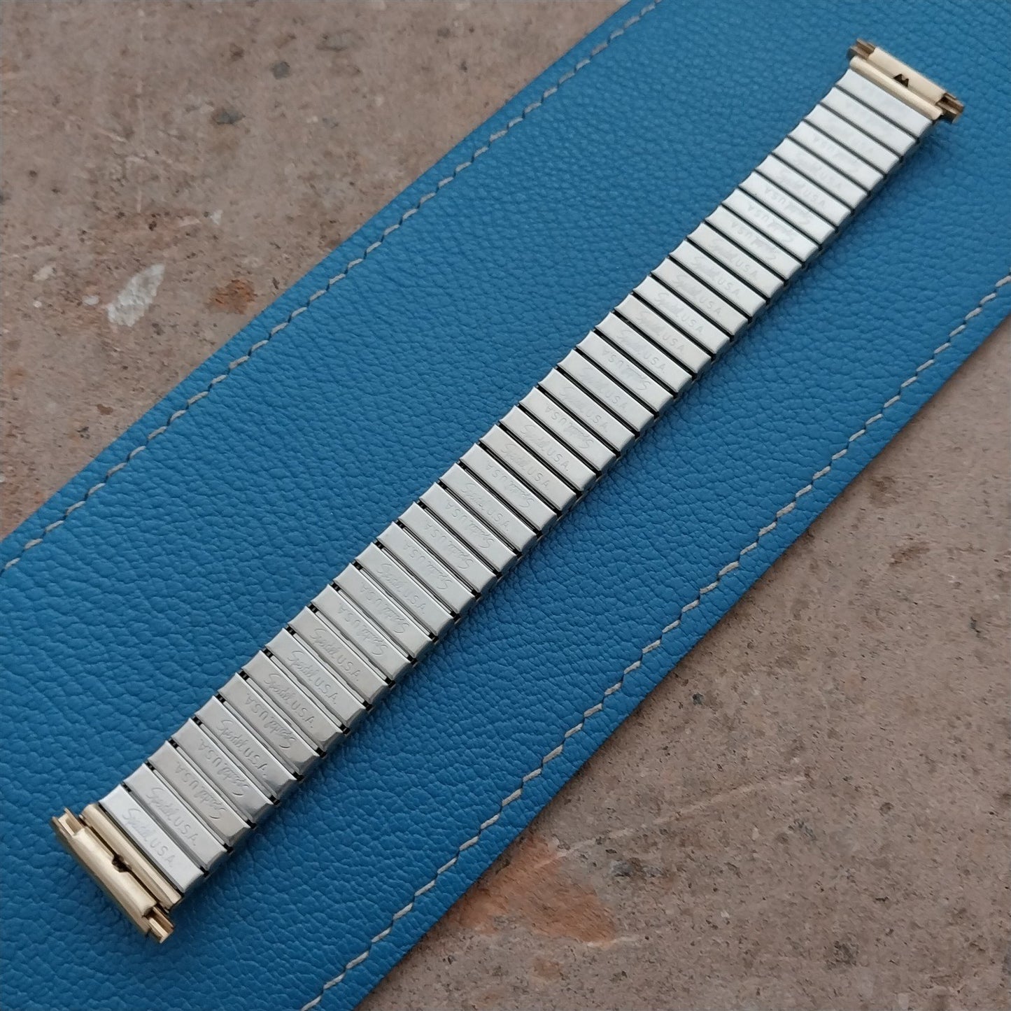 16mm 18mm 19mm Speidel Black & Gold Twistoflex Unused Vintage Watch Band