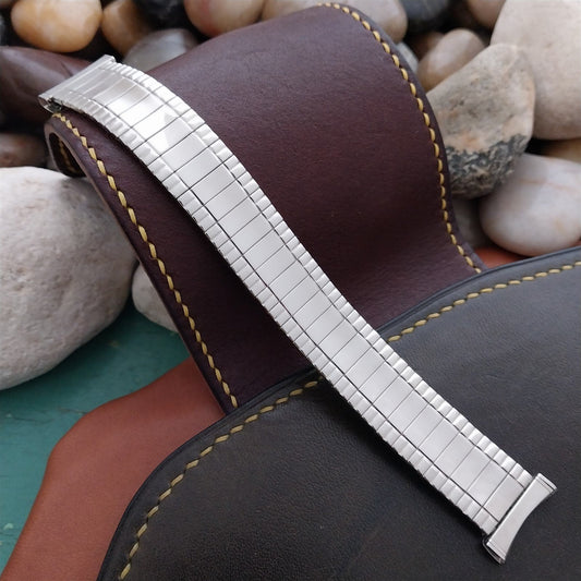 1960s Stainless Steel 19mm 18mm 16mmUniflex Slim Expansion Unused Watch Band