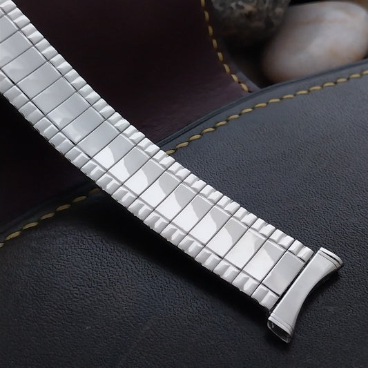 1960s Stainless Steel 19mm 18mm 16mmUniflex Slim Expansion Unused Watch Band