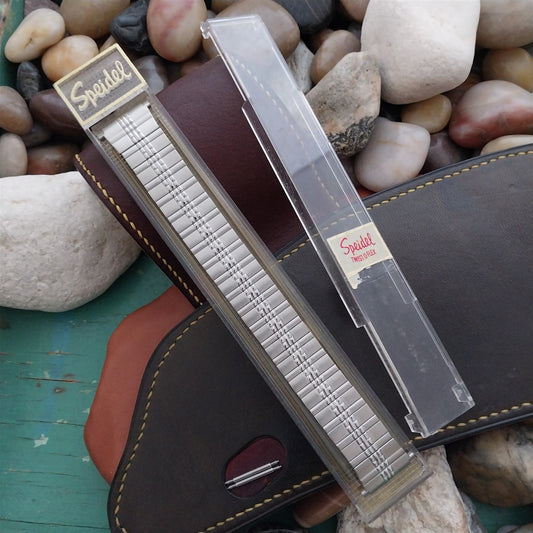Speidel Thinline 1970s Flared Stainless Steel Unused Vintage Watch Band