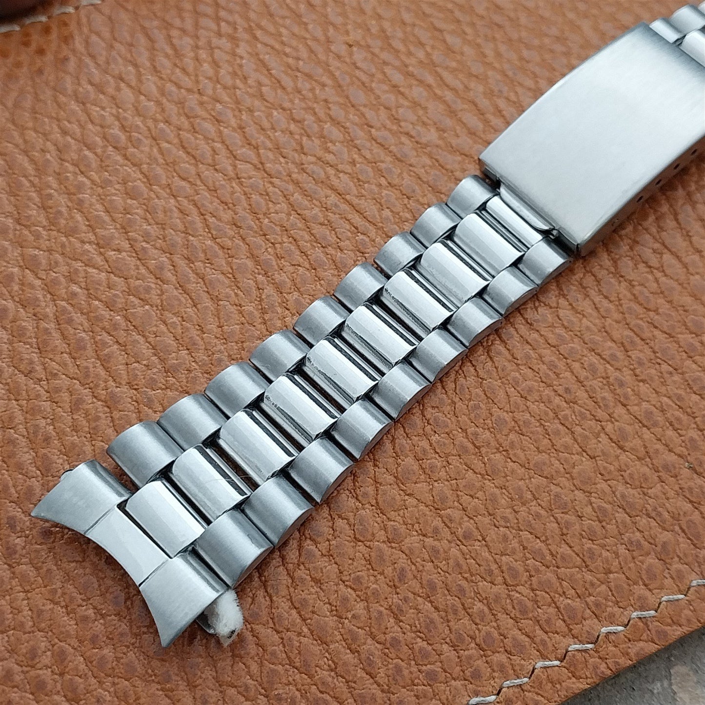 20mm Curved-End Stainless Steel Classic President Speidel Unused Watch Band