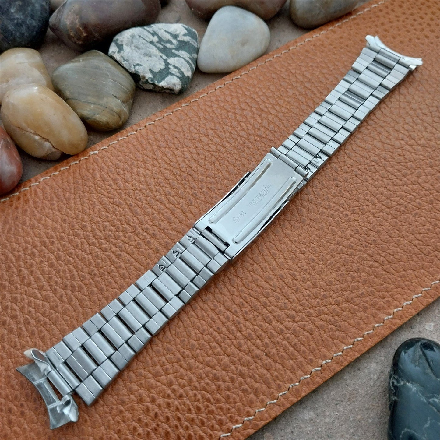 20mm Curved-End Stainless Steel Classic President Speidel Unused Watch Band