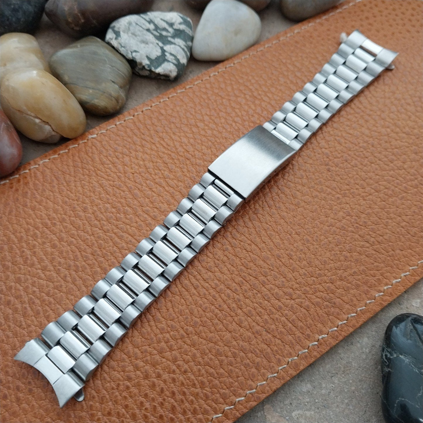 20mm Curved-End Stainless Steel Classic President Speidel Unused Watch Band