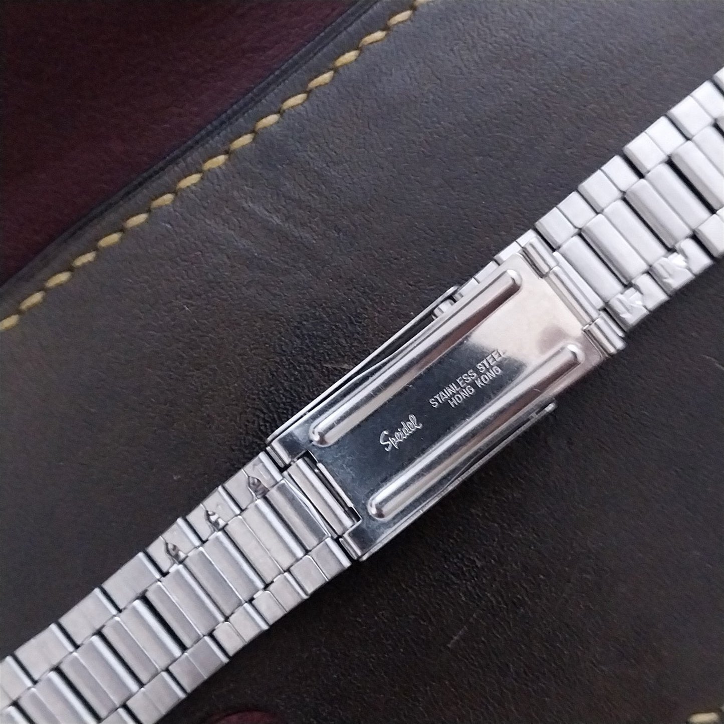 20mm Curved-End Stainless Steel President Speidel Unused Watch Band