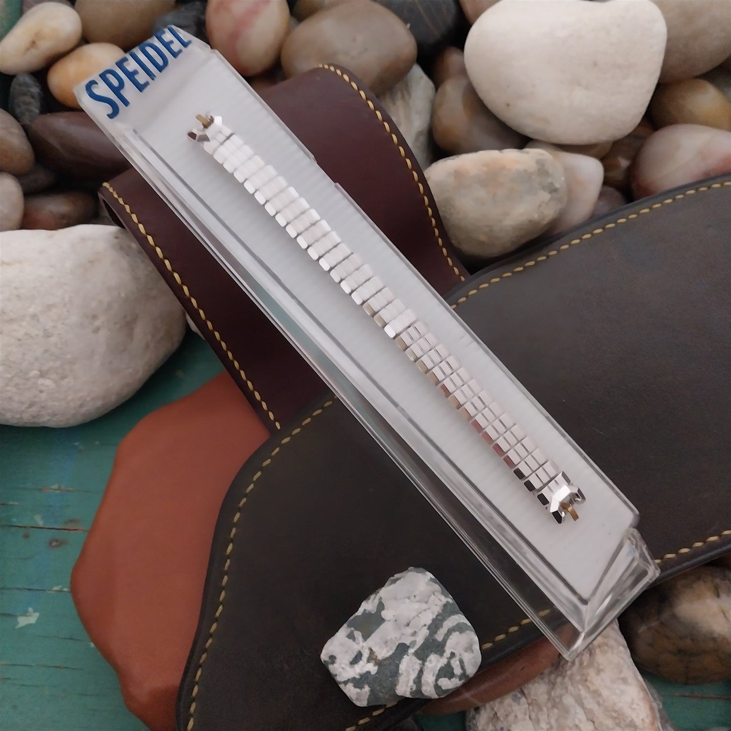 Ladies 10k White Gold-Filled Speidel Catalina 1950s Unused Cocktail Watch Band