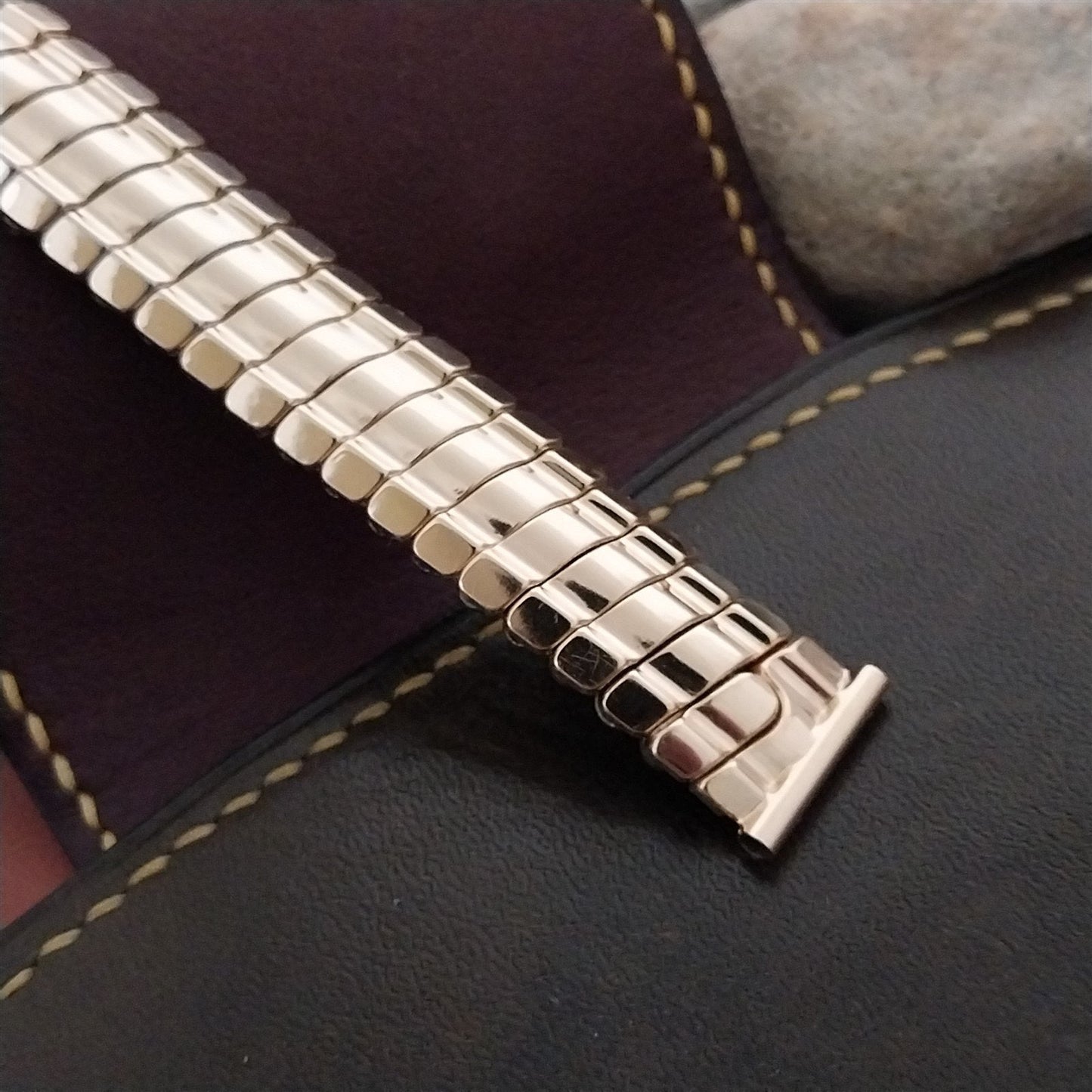 5/8" Short 12kt Yellow Gold-Filled JB Champion MCM Unused 1950s Watch Band