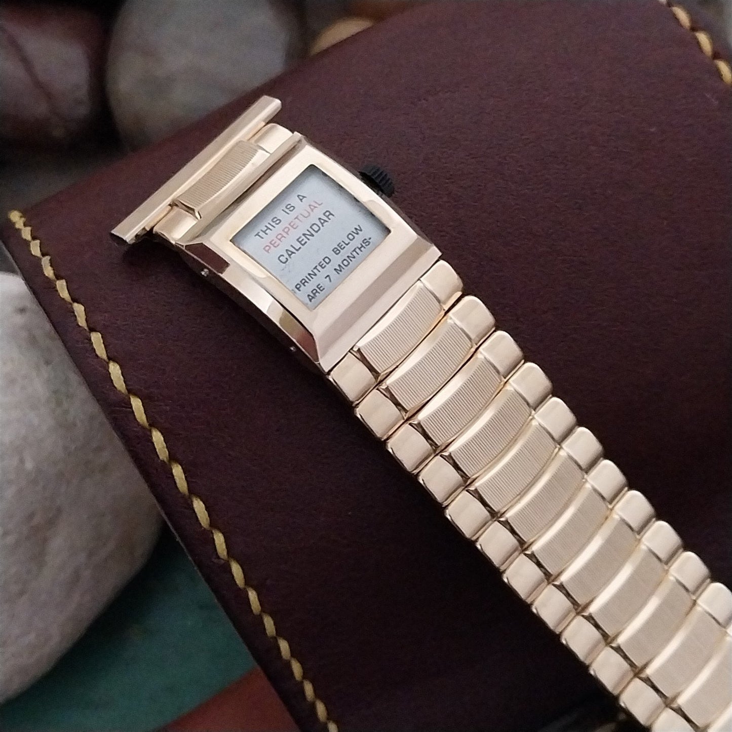 JB Champion 10k Gold-Filled Perpetual Calendar Unused 1960s Vintage Watch Band