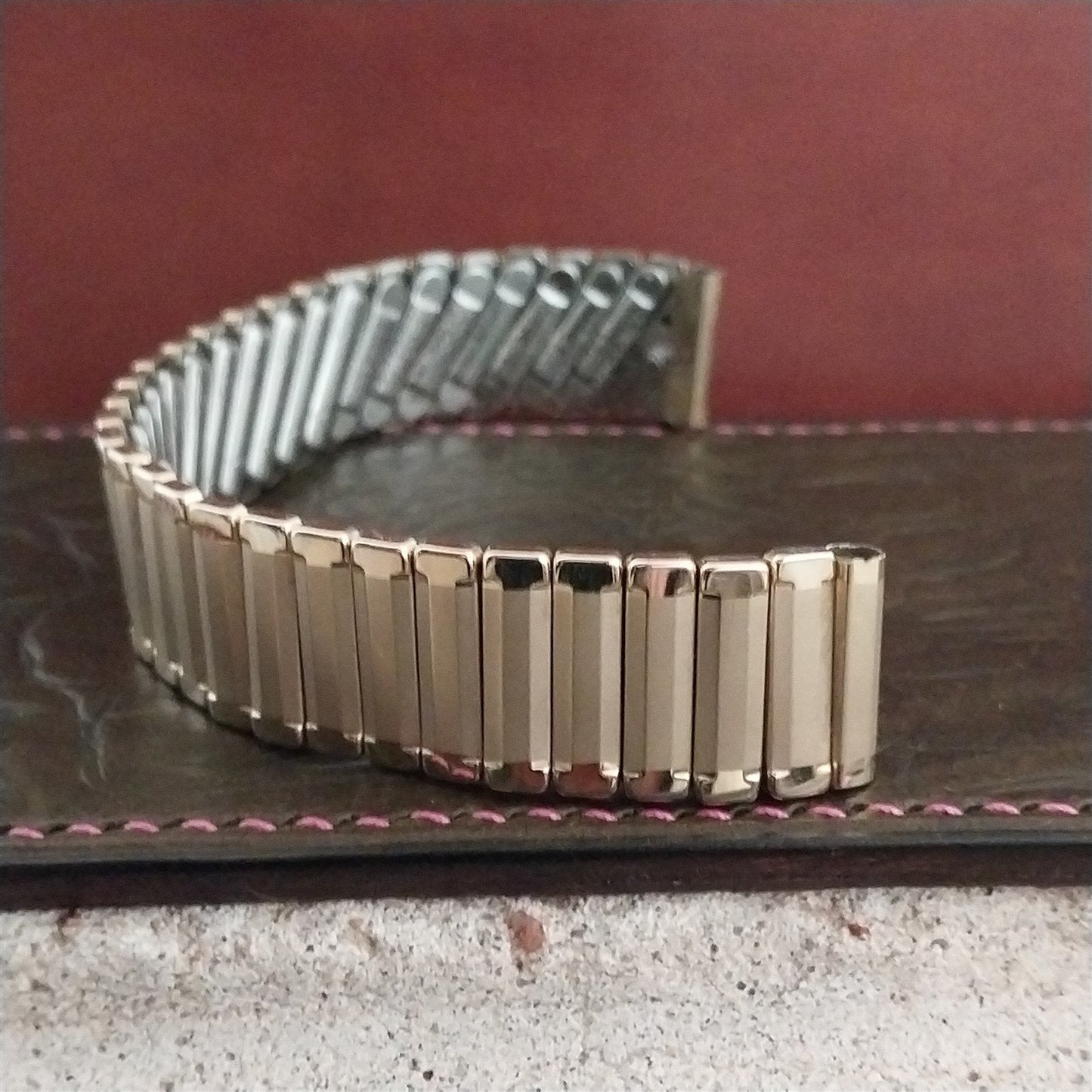 12k Gold Filled 5/8" JB Champion Wide Expansion Unused 1950s Vintage Watch Band