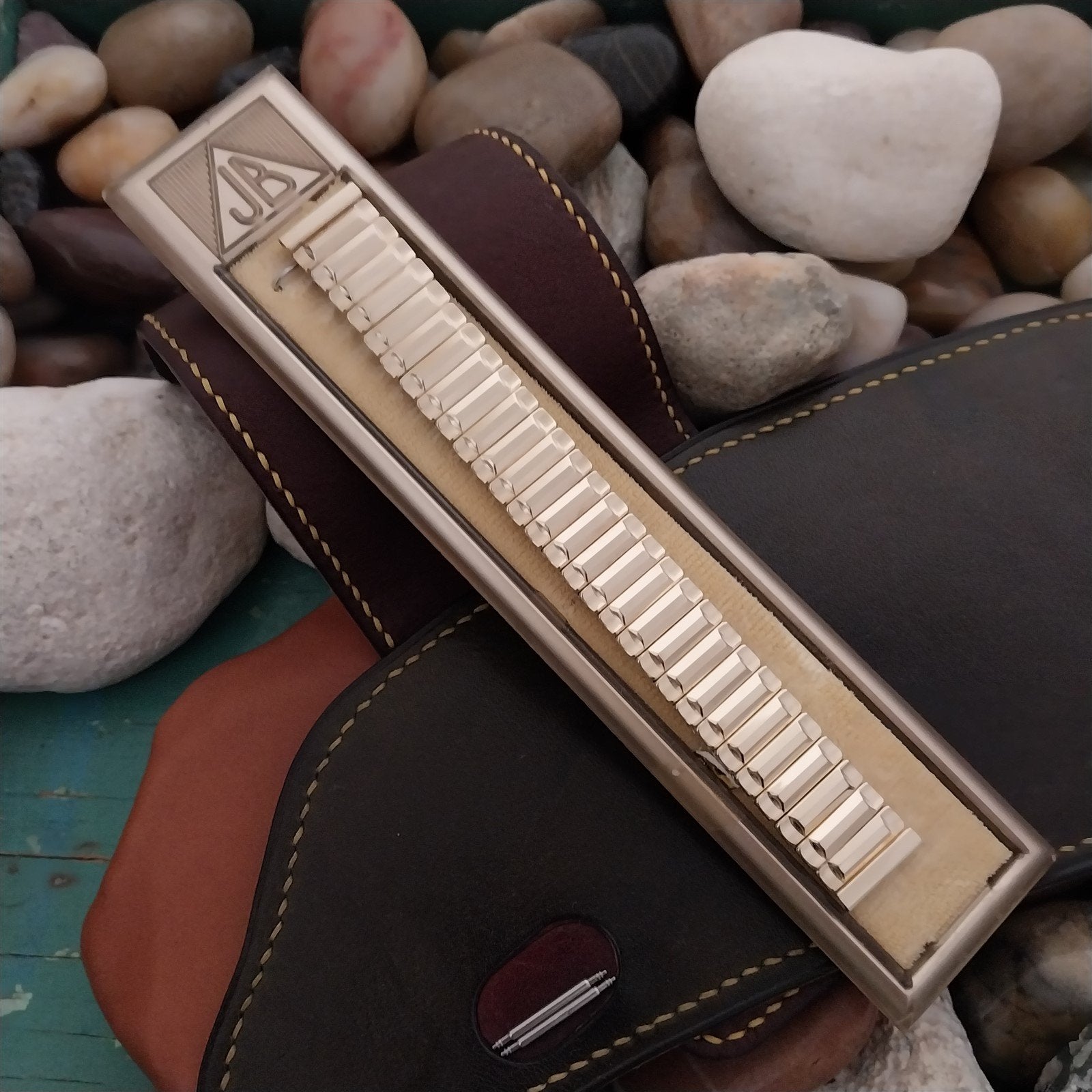 12k Gold Filled 5/8" JB Champion MCM Expansion Unused 1950s Vintage Watch Band