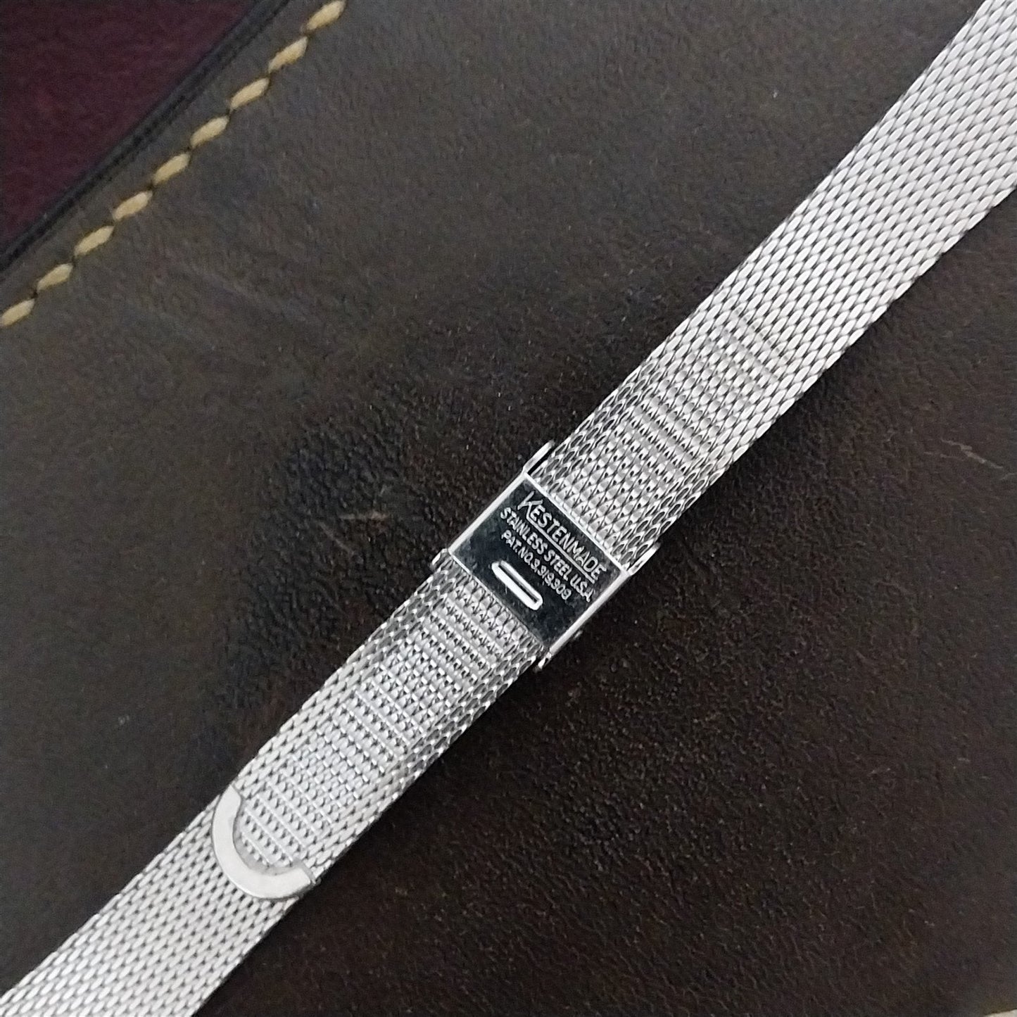 Kestenmade Ladies Stainless Steel Mesh 17.2mm Unused 1960s Vintage Watch Band