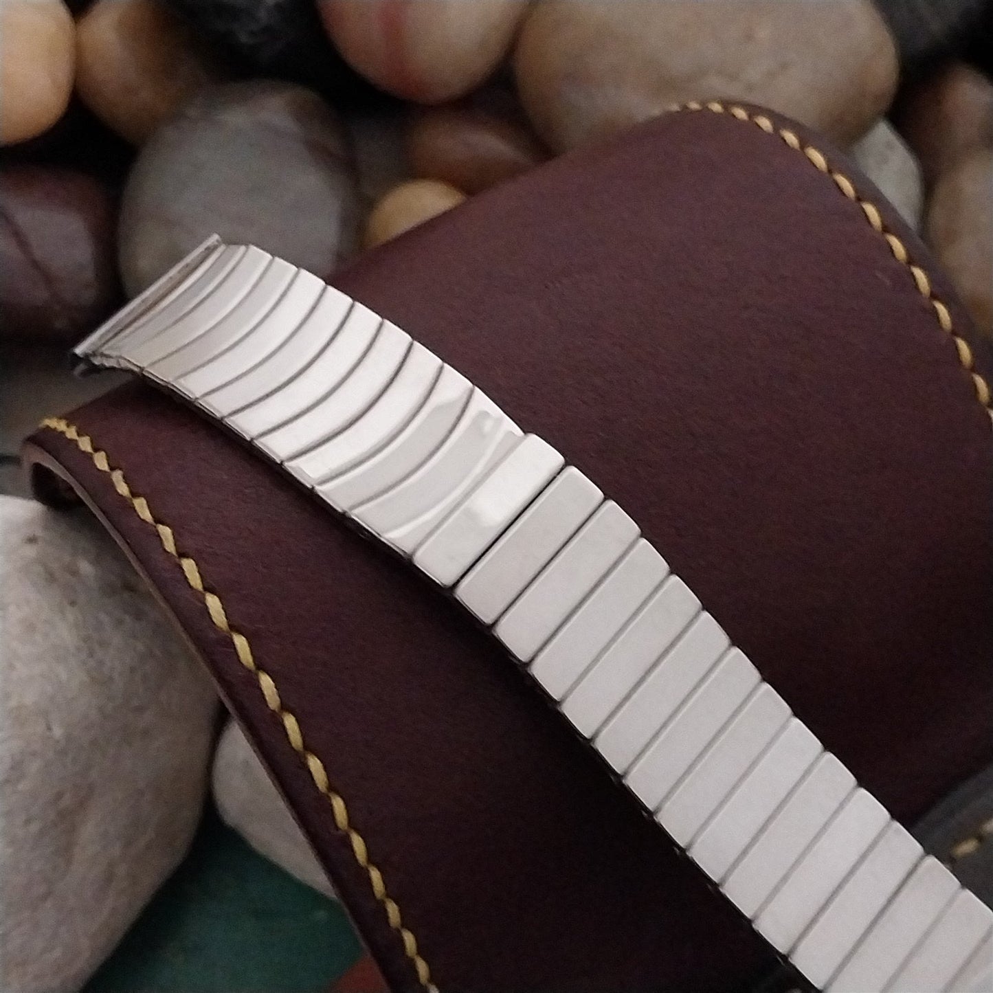 1970s Stainless Steel 18mm Expansion Unused Vintage Watch Band