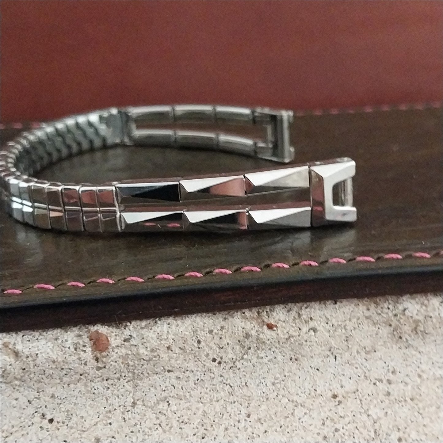 1950s Ladies 12k White Gold-Filled Gemex Single Lug Unused Vintage Watch Band