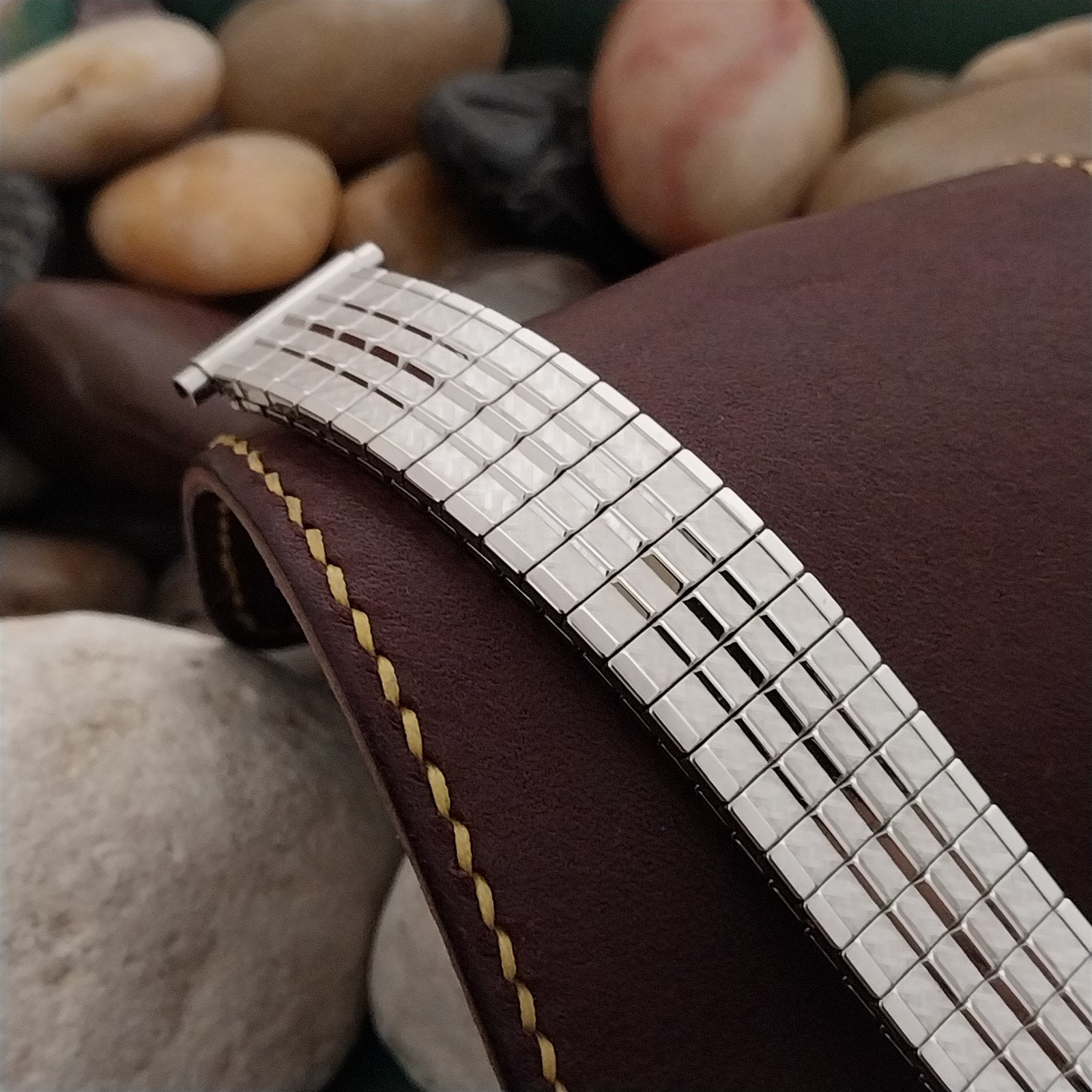 JB Champion Stainless Steel 18mm 19mm 20mm nos Unused 1970s Vintage Watch Band