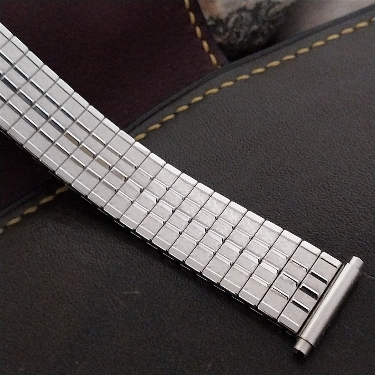 JB Champion Stainless Steel 18mm 19mm 20mm nos Unused 1970s Vintage Watch Band