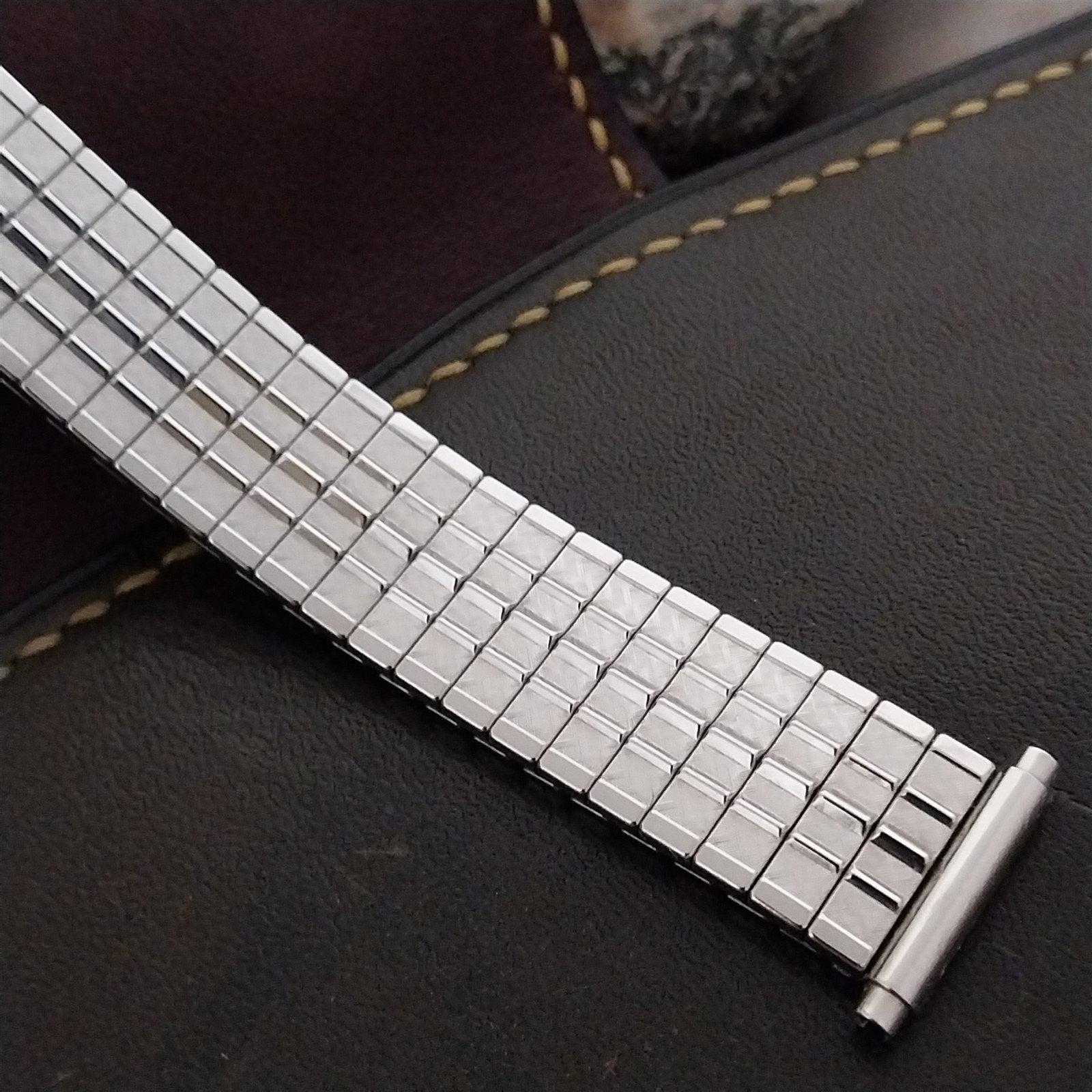 JB Champion Stainless Steel 18mm 19mm 20mm nos Unused 1970s Vintage Watch Band