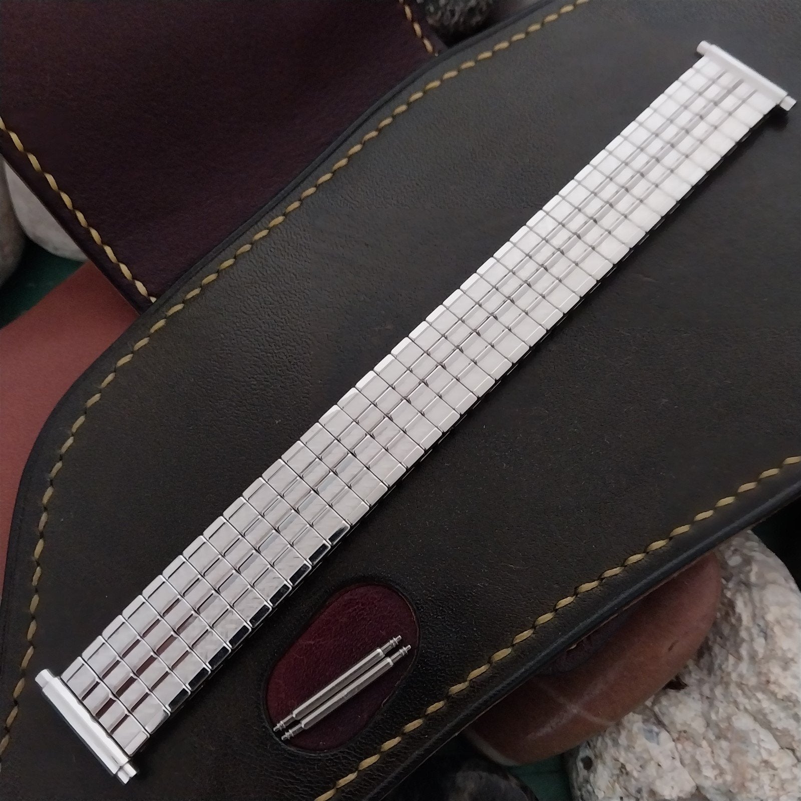 JB Champion Stainless Steel 18mm 19mm 20mm nos Unused 1970s Vintage Watch Band