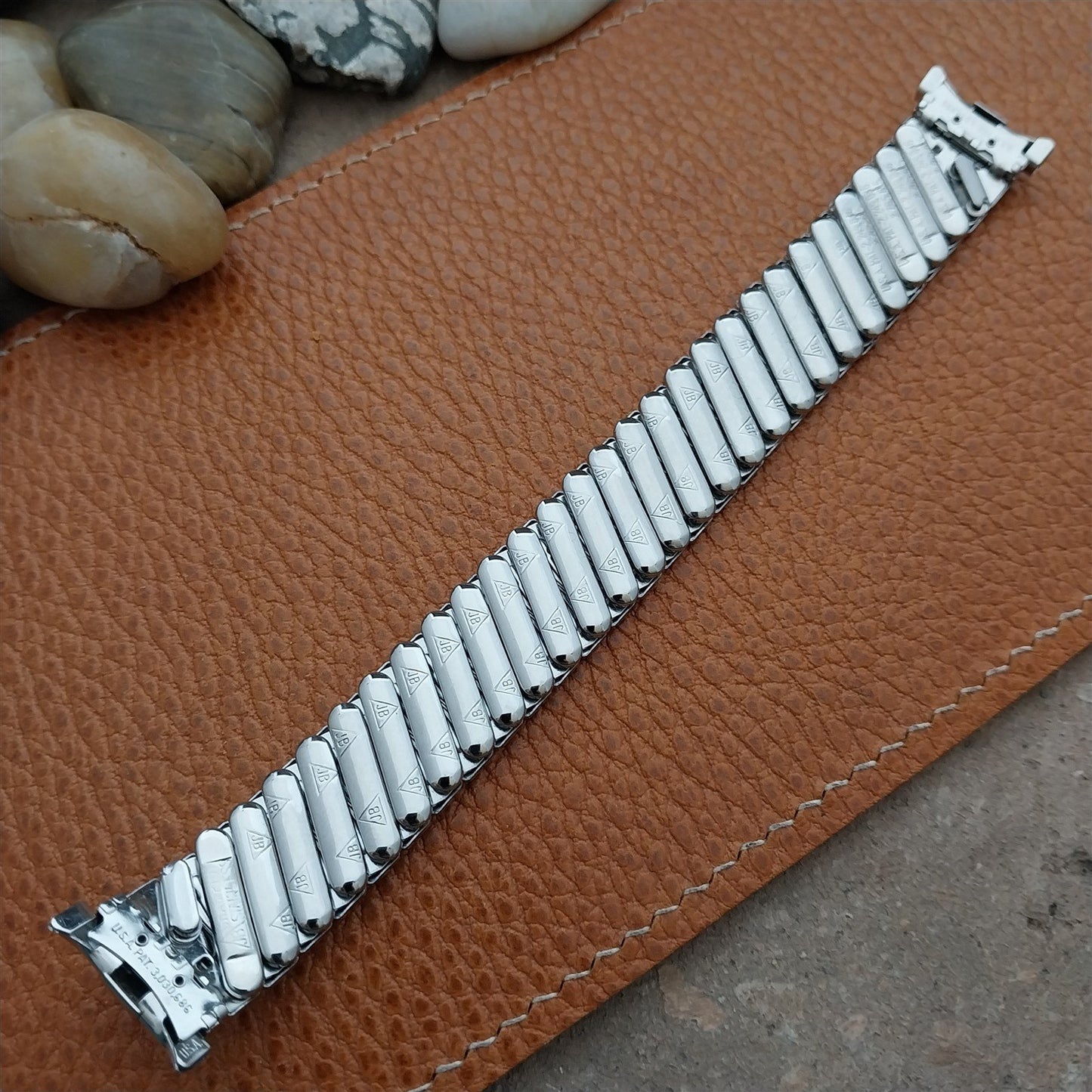 19mm 18mm JB Champion Stainless Steel Expansion MIP Unused 1960s Watch Band