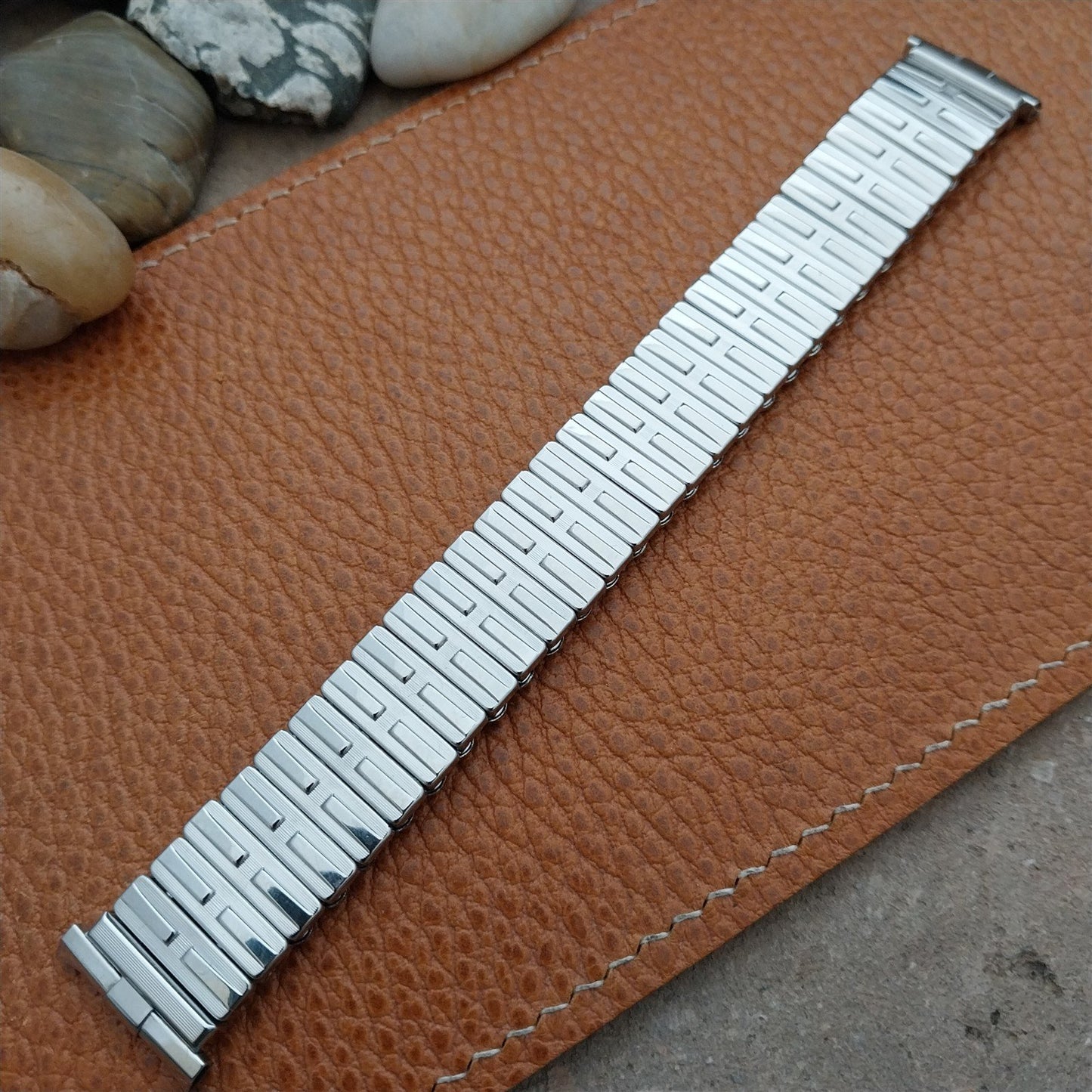 19mm 18mm JB Champion Stainless Steel Expansion MIP Unused 1960s Watch Band