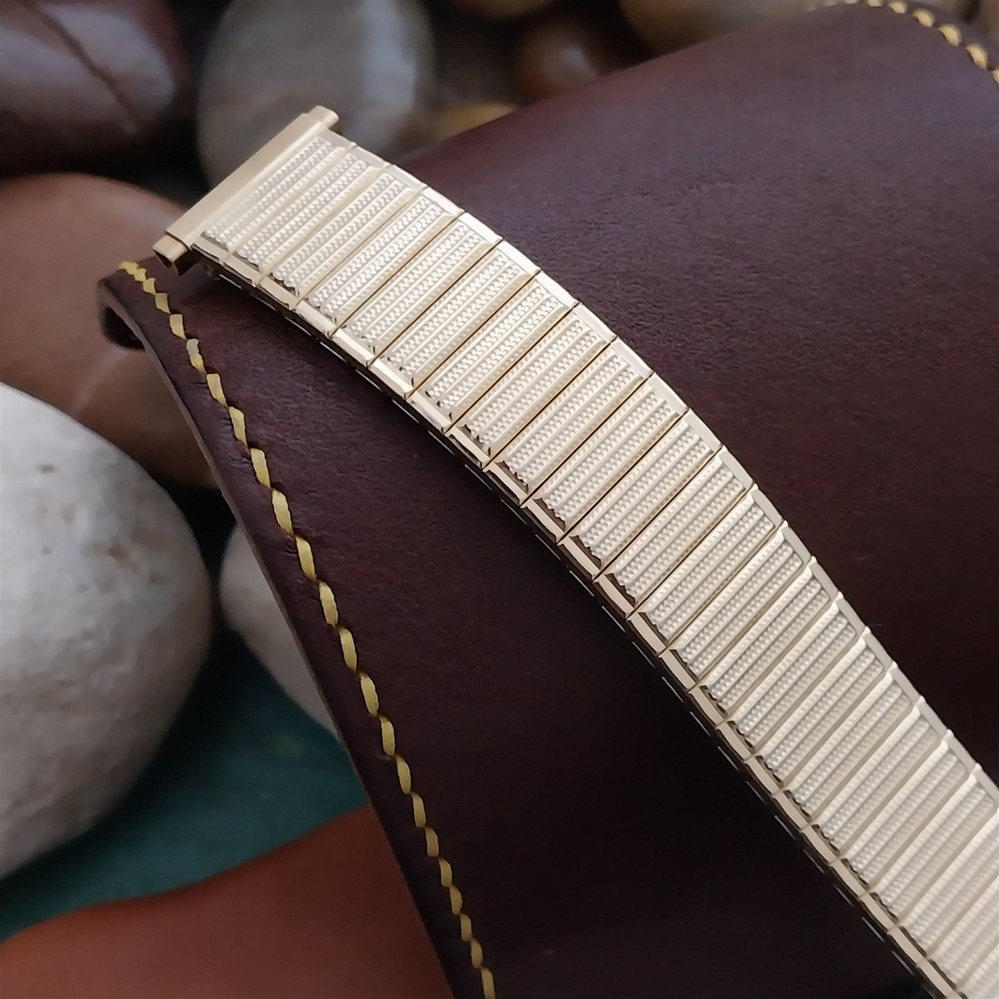 16mm 18mm 19mm Gold rgp 1970s Expansion Speidel USA Unused 1970s Watch Band