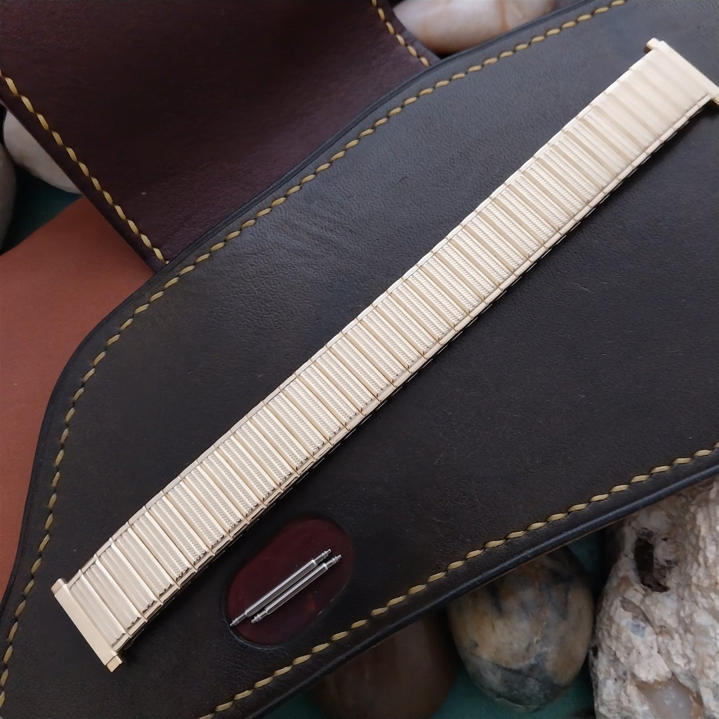 16mm 18mm 19mm Gold rgp 1970s Expansion Speidel USA Unused 1970s Watch Band