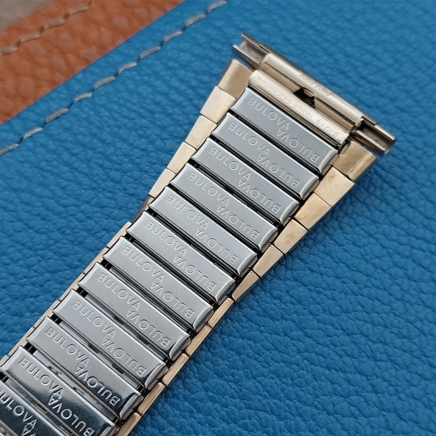 22mm 20mm 19mm Long Bulova 10k Gold rgp Wide Expansion 1970s Unused Watch Band