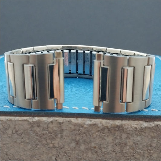 20mm 22mm Speidel Wide Rolled Gold Plate Flared Expansion 80s Unused Watch Band