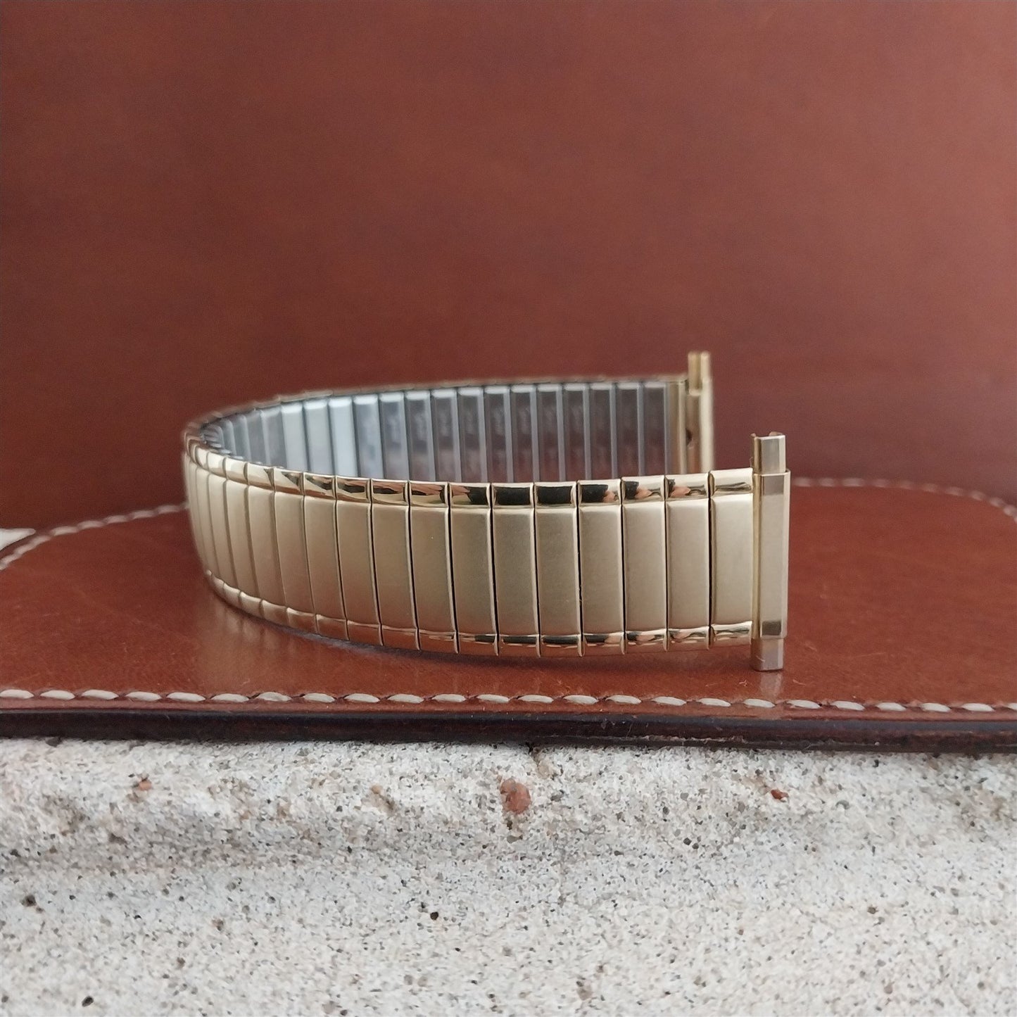 18mm 20mm 22mm Gold-Tone Speidel Twistoflex Stretch 1980s Unused Watch Band