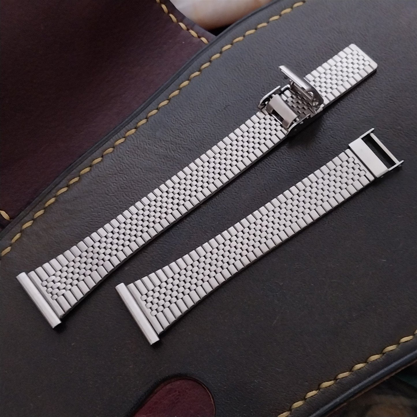 16mm 15mm JB Champion Stainless Steel Womens Unused 1970s Watch Band