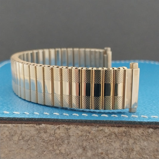 Timex MG59 Yellow Gold-Tone 16mm 18mm 20mm Expansion Unused 1970s Watch Band