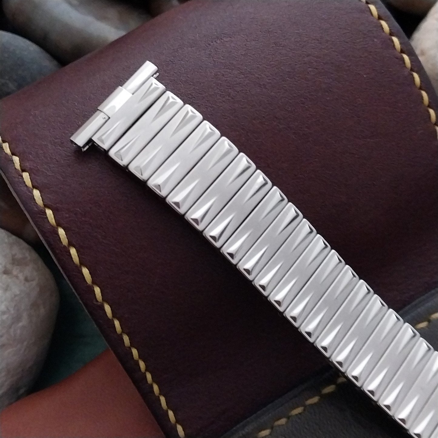 16mm 18mm 19mm 1960s Stainless Steel Baldwin Unused Vintage Watch Band