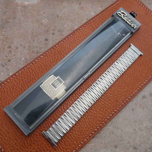 17mm 18mm 19mm 1960s Stainless Steel Baldwin Unused Vintage Watch Band