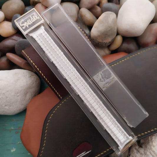 19mm 18mm 17.2mm Long White Gold-Filled Speidel Elegante Unused 1960s Watch Band