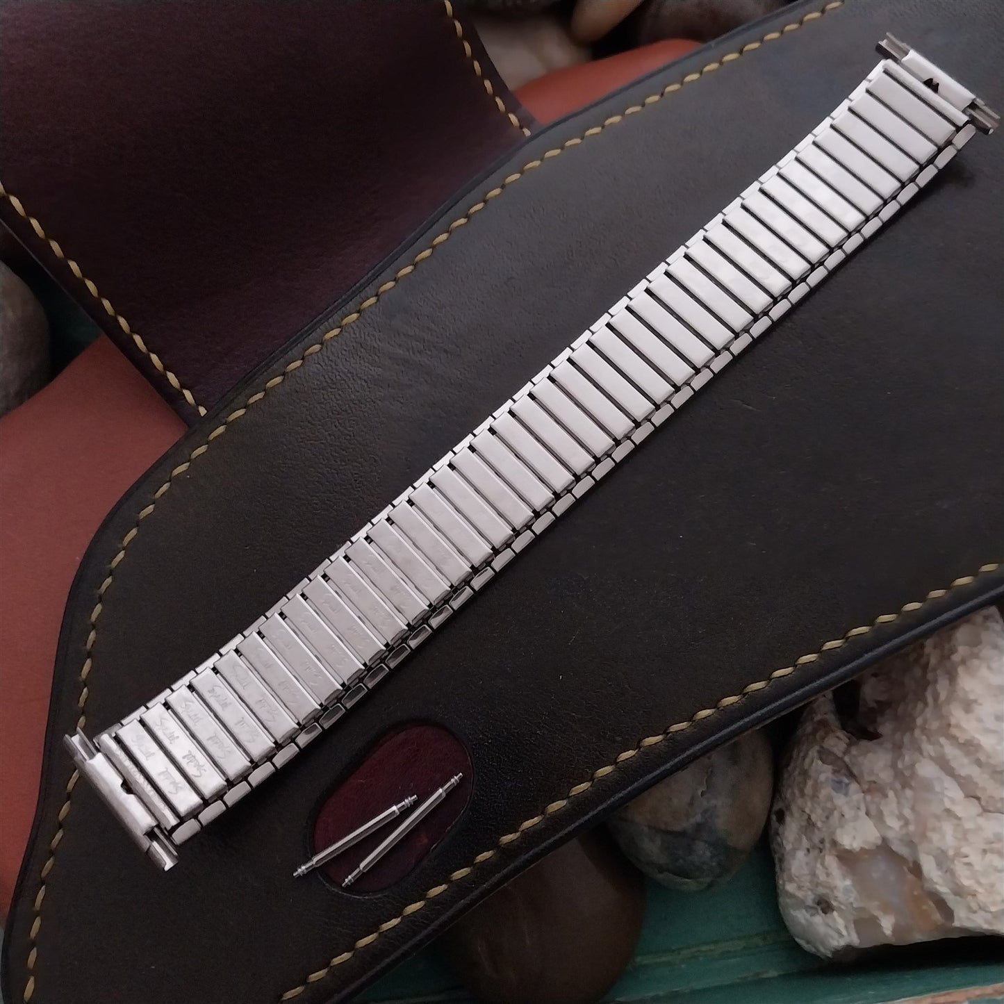 Vintage 22mm 20mm 18mm Wide Speidel Stainless Expansion Unused 1970s Watch Band