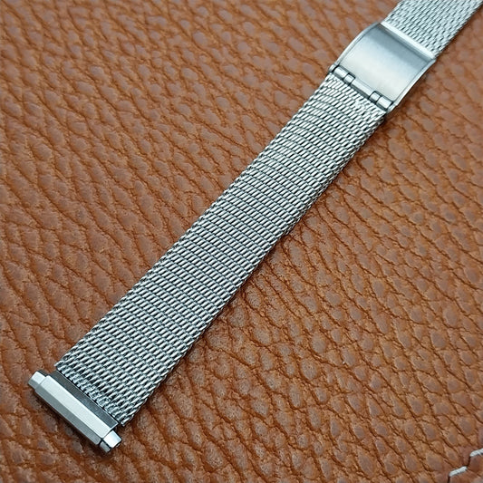 14mm 13mm 12mm 11mm Stainless Steel Mesh Ladies Kreisler Unused 1970s Watch Band