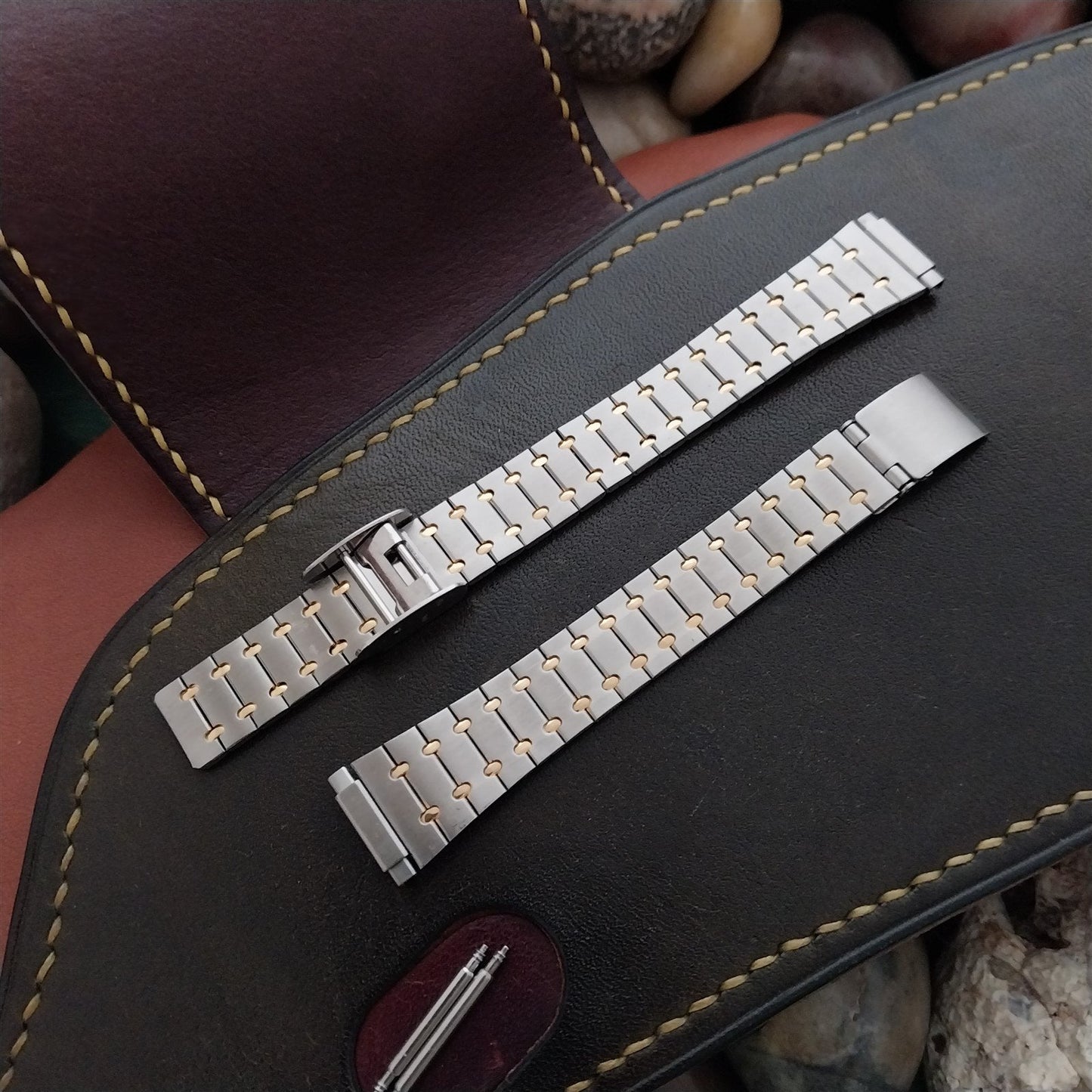 14mm 13mm 12mm 11mm Stainless & Gold-Tone Ladies Kreisler Unused 70s Watch Band