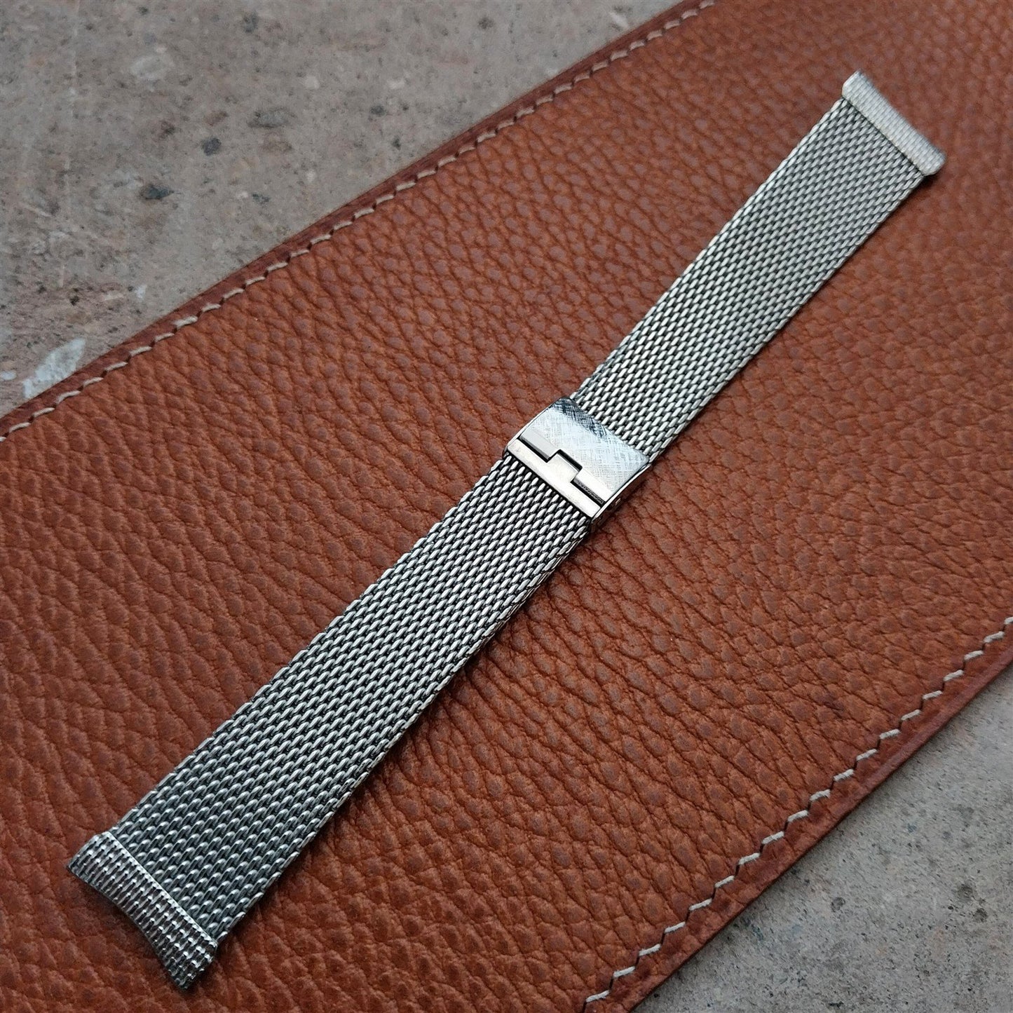 19mm 18mm 17mm Classic Stainless Steel Mesh Lenox 1960s-1970s Unused Watch Band