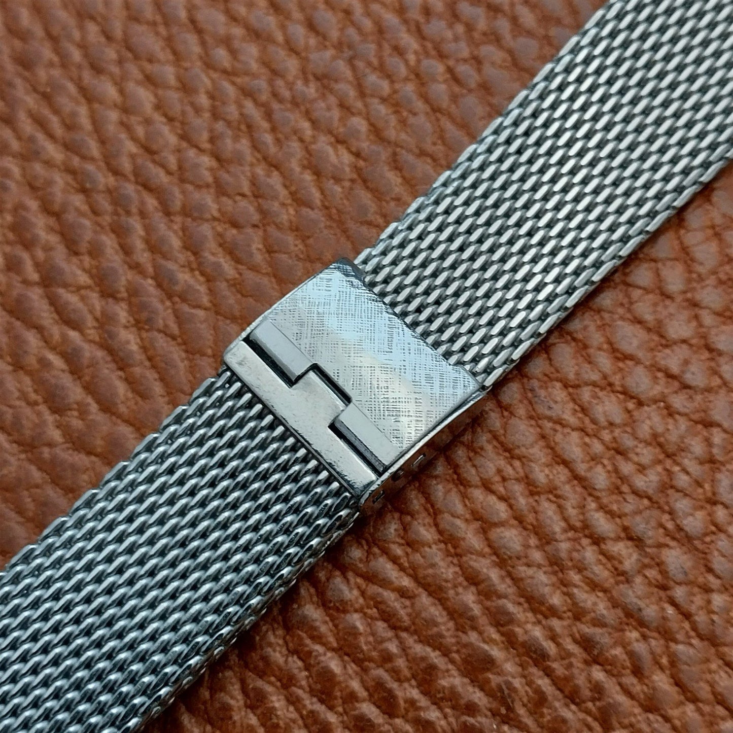 19mm 18mm 17mm Classic Stainless Steel Mesh Lenox 1960s-1970s Unused Watch Band