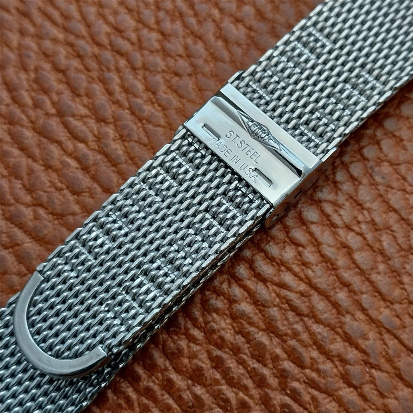 19mm 18mm 17mm Classic Stainless Steel Mesh Lenox 1960s-1970s Unused Watch Band