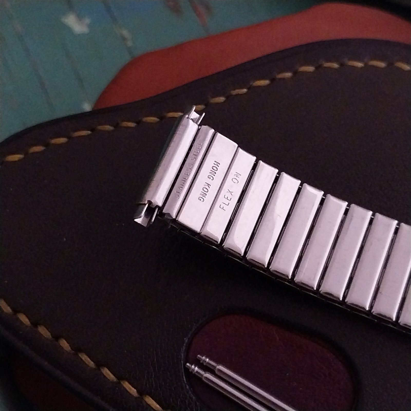 17mm 18mm 19mm Kreisler Flexon Stretch Stainless Steel Unused 1980s Watch Band