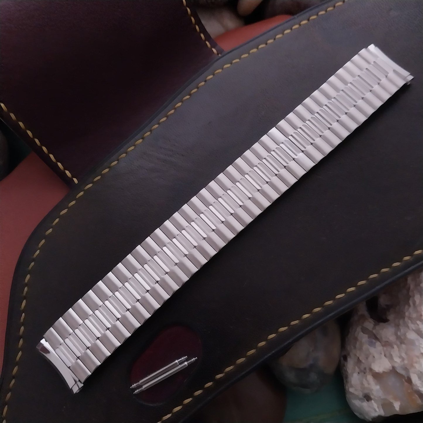 19mm 18mm Speidel USA Wide Stainless Steel Expansion Unused Vintage Watch Band