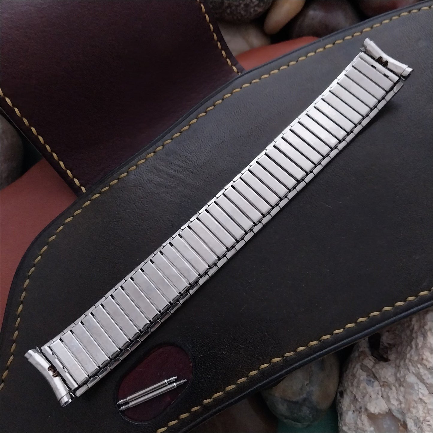 19mm 18mm Speidel USA Wide Stainless Steel Expansion Unused Vintage Watch Band